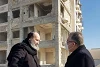 L’archevêque Mor Boutros Kassis devant la maison de retraite Dar-al-Rahma qui sera rénovée. csi