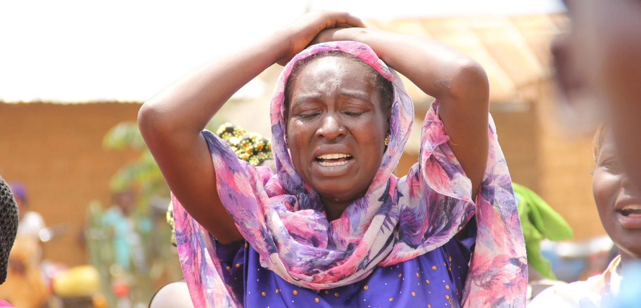 Une chrétienne, victime des Peuls, près de la ville de Jos. csi